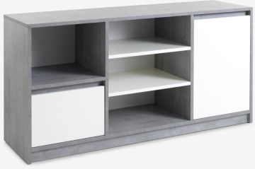 Tủ phòng ăn | BILLUND | gỗ công nghiệp | trắng xám | R140xS40xC70cm