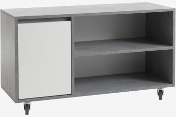 Kệ TV | BILLUND | gỗ công nghiệp | trắng/xám | R110xS40xC64cm