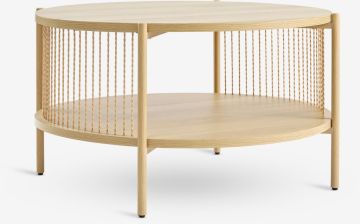 Bàn cafe | SNESLEV | kim loại/gỗ công nghiệp | màu sồi | Ø70xC41cm