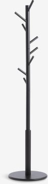 Cây treo quần áo | CIRKELHUSE | gỗ tự nhiên | đen | R40xS40xC175cm