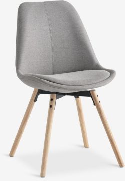 Ghế bàn ăn | KASTRUP | gỗ sồi/vải polyster | vàng cát/sồi | R49xS57xC82cm