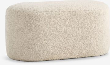 Ghế đôn | OREBO | vải polyester | màu tự nhiên | R84xS45xC40cm