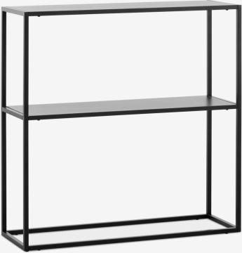 Kệ trang trí | VIRUM | kim loại | đen | R80xS26xC81cm