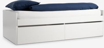 Giường mở rộng | TANGBJERG | gỗ công nghiệp | trắng | R90/180xD206xC60cm