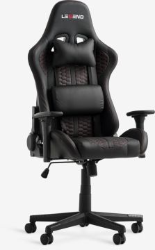 Ghế gaming | NIBE | da PU | đen/đỏ | R70xS70xC126/136cm