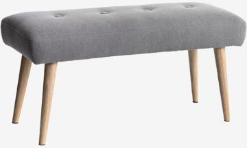 Ghế băng | EGEDAL | vải polyester | xám nhạt | R110xS42xC43.5cm