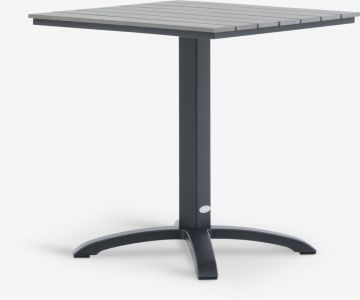 Bàn bistro | HOBRO | nhôm/composite | đen/xám | R70xD70xC72cm