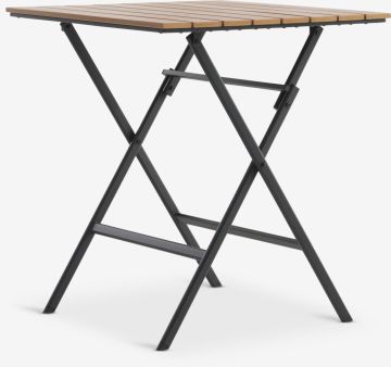 Bàn bistro | SANDVIKA | thép/nhựa PS | màu tự nhiên/đen | R65xD65xC73cm