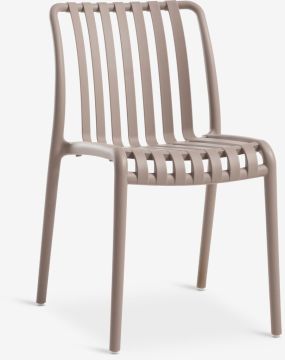 Ghế ngoài trời | VEDDUM | nhựa PP | màu cát đậm | R41xS56xC80cm