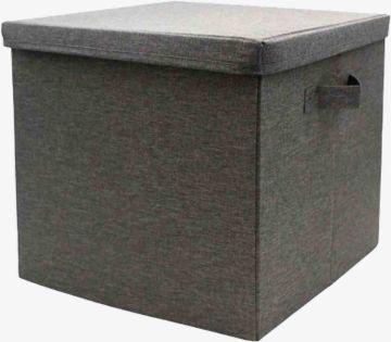 Hộp có nắp | MALA | bọc vải polyester | xám | R33xS33xC33cm