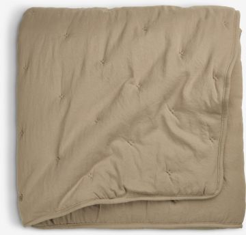Chăn chần | SKOGSTRY | polyester | màu cát đậm | R130xD180cm