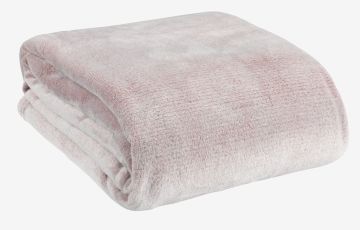 Chăn sofa | KRATTFIOL | polyester | hồng | R200xD220cm