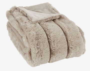 Chăn sofa | STAVKLOKKE | polyester | nâu | R130xD170cm