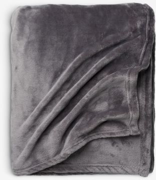 Chăn sofa | GULSKOLM | polyester | xám | R220xD240cm