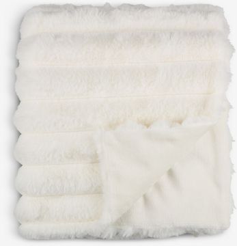 Chăn sofa | FJELLPRYD | polyester | trắng | R130xD180cm