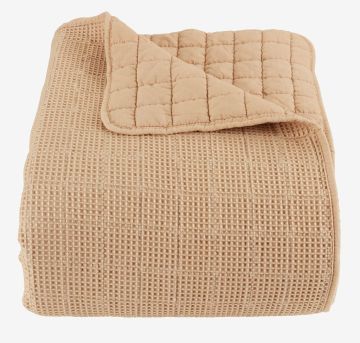 Chăn chần | MARGERITT | polyester | màu latte | R220xD240cm