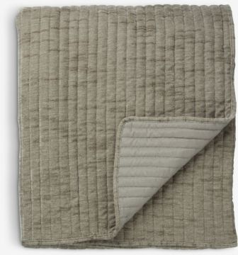 Chăn chần | RUNDSKOLM | polyester | xám | R220xD240cm