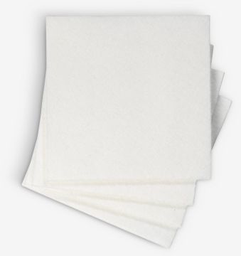 Bộ 4 khăn lau chén | INGVI | viscose | trắng | R38cmxD38cm