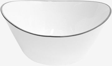 Tô salad | nID | sứ | trắng bóng viền đen | R20.3xD20.8xC9.4cm