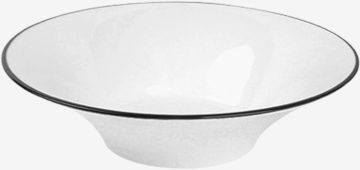 Đĩa | nID | sứ trắng bóng viền đen | Ø24.3xC5.5cm