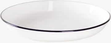 Đĩa súp | nID | sứ trắng bóng viền đen | Ø23xC3.8cm