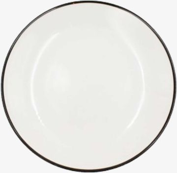 Đĩa | nID | sứ | trắng bóng viền đen | Ø16xC1.8cm