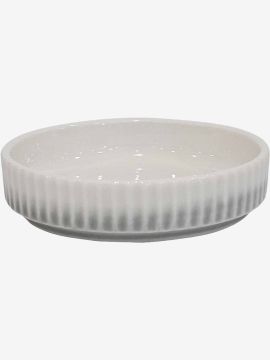 Chén nước chấm | OLE | gốm | trắng/xám | Ø9.5xC2.4cm