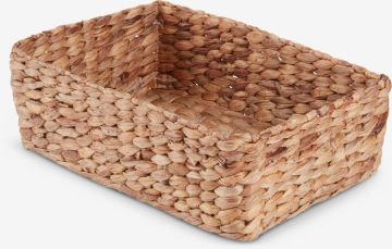 Giỏ đa năng | AMUND | sợi lục bình | màu tự nhiên | R20xD30xC10cm