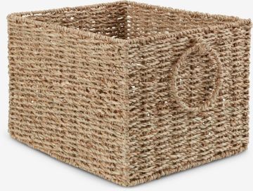 Giỏ đa năng | GREG | sợi cói/thép | màu tự nhiên | R25xD33xC20cm