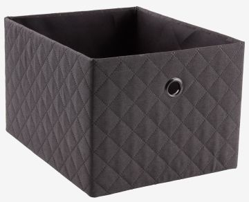 Hộp đựng | GILLIS | polyester | xám đậm | R26xD32xC20cm