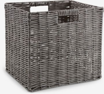 Giỏ đa năng | CASPERSEN | PE/kim loại | xám | R28xD32xC30cm