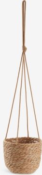 Chậu cây | STEFAN | polyester/sợi cói | màu tự nhiên | Ø17xC15cm