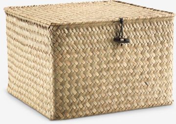 Hộp đựng đa năng | ALVIN | sợi cói | màu tự nhiên | R26xD26xC17cm