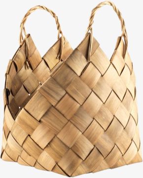 Giỏ đa năng | ABE | sợi gỗ | màu tự nhiên | R39xD25xC29cm