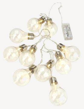 Dây đèn | FILIP | nhựa | trong suốt | 10 bóng led | D165cm