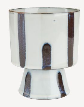 Chậu cây | LEONARD | gốm | xám/xanh | Ø13xC16cm
