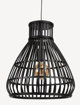 Đèn thả | KARLSSON | tre/kim loại | đen | Ø34xC38cm