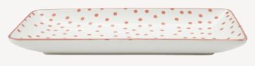 Đĩa trang trí | INGVART | sứ | hồng | R11xD24cm