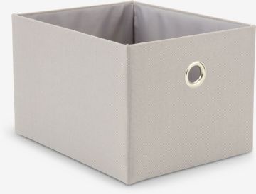Hộp đựng | GERVALD | Polyester/giấy nén | ghi/trắng | R20xD25xC16cm
