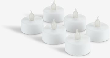 Nến điện | MORGAN | sắt/nhựa PP | trắng | R4xD4cm