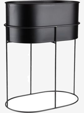 Giá đỡ chậu cây | SAMUEL | kim loại | đen | R35xD21xC45cm