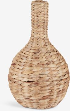 Lọ trang trí | BJERKE | sắt/lục bình | màu tự nhiên | Ø25xC41cm