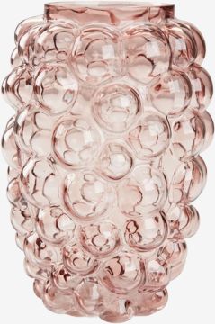 Lọ hoa | CASPER | thủy tinh | hồng | Ø17xC24cm