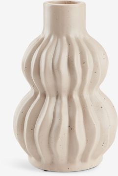 Lọ hoa | THORE | gốm | vàng cát | Ø12xC19cm