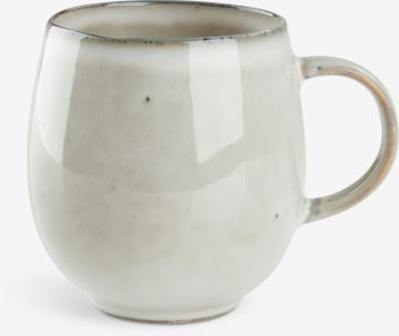 Cốc | SVERRE | gốm | màu be | Ø10xC10cm
