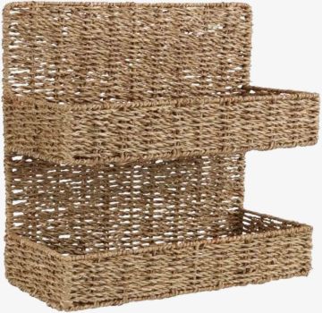 Giỏ đa năng | LAU | sợi cói | màu tự nhiên | R28xS12xC36cm