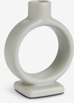 Chân nến | THORSTEN | gốm | xanh | R6xD11xC15cm