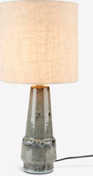 Đèn bàn | VIGGO | sứ/linen | xám | Ø21xC47cm 