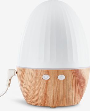 Máy khuếch tán tinh dầu đèn LED  | HANNES | nhựa ABS | trắng/màu sồi | Ø11xC16cm