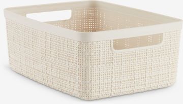 Giỏ đựng | JUTE | nhựa PP | màu tự nhiên | R20xD27xC11cm | 5L